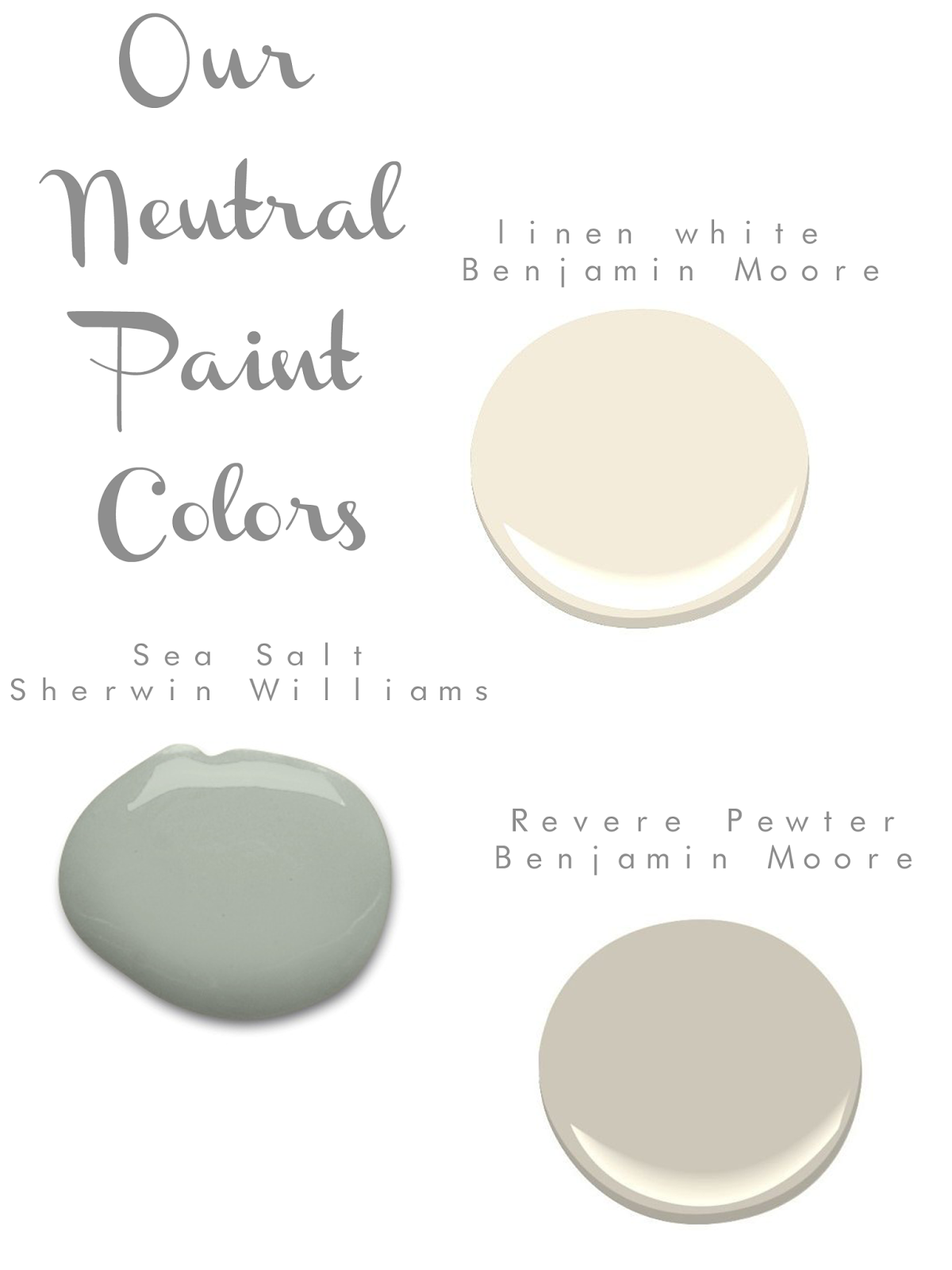 Serene Neutral Paint Colors By Benjamin Moore And Sherwin Williams