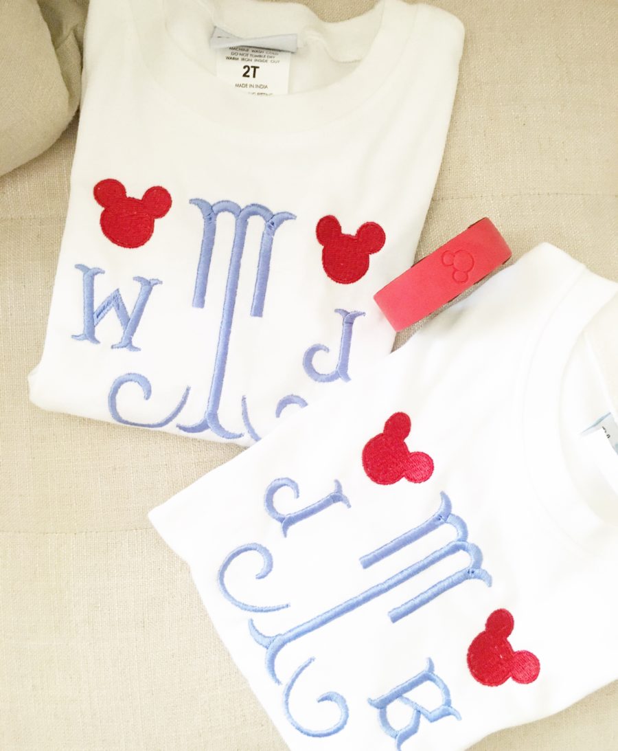 disney monogram shirts