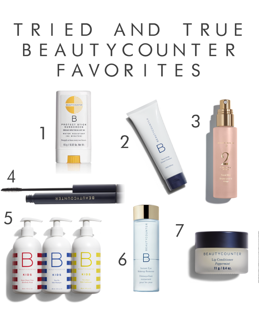beautycounter tried and true favorites
