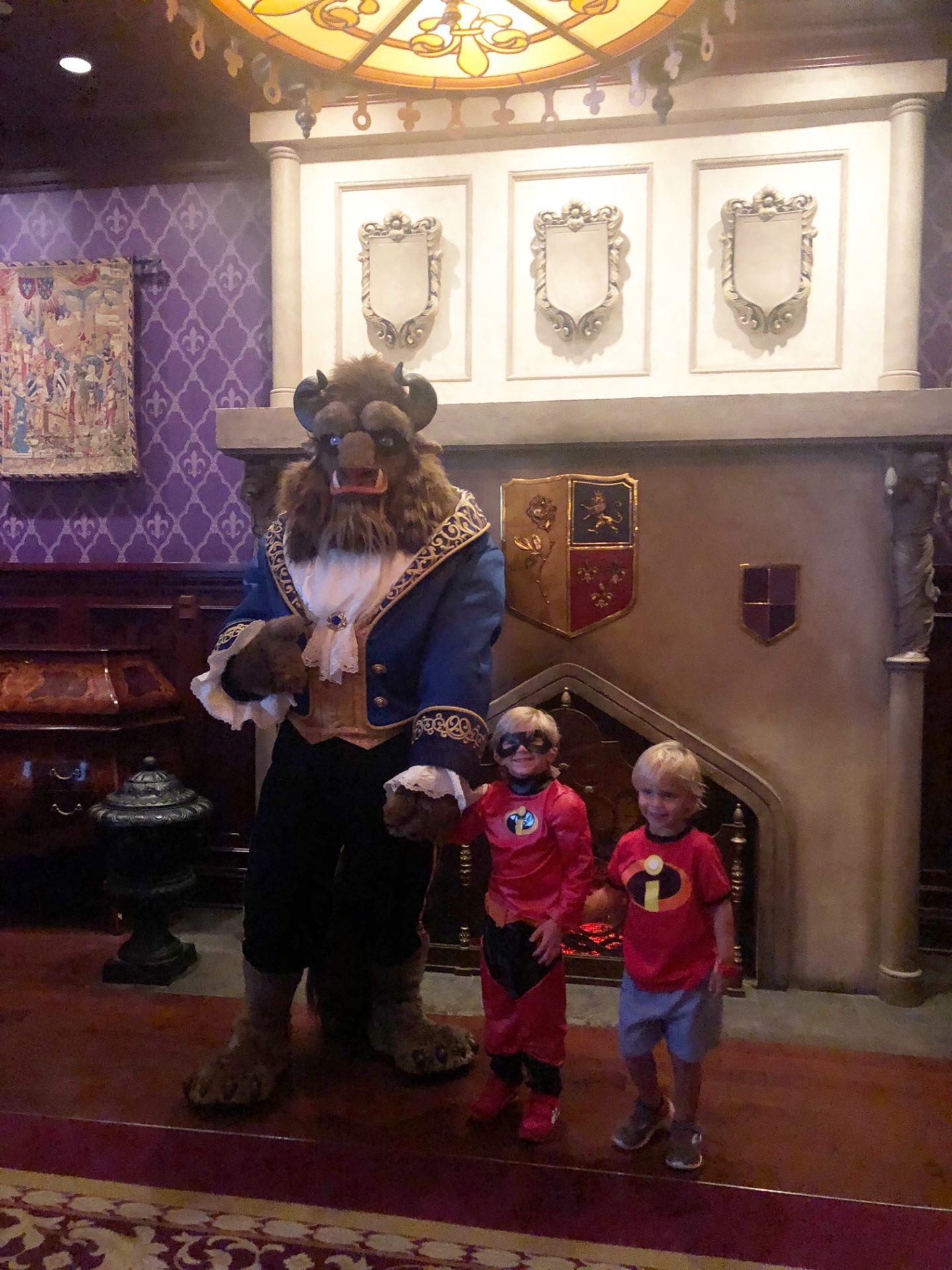 the beast at be our guest mickey's not so scary halloween party with preschoolers