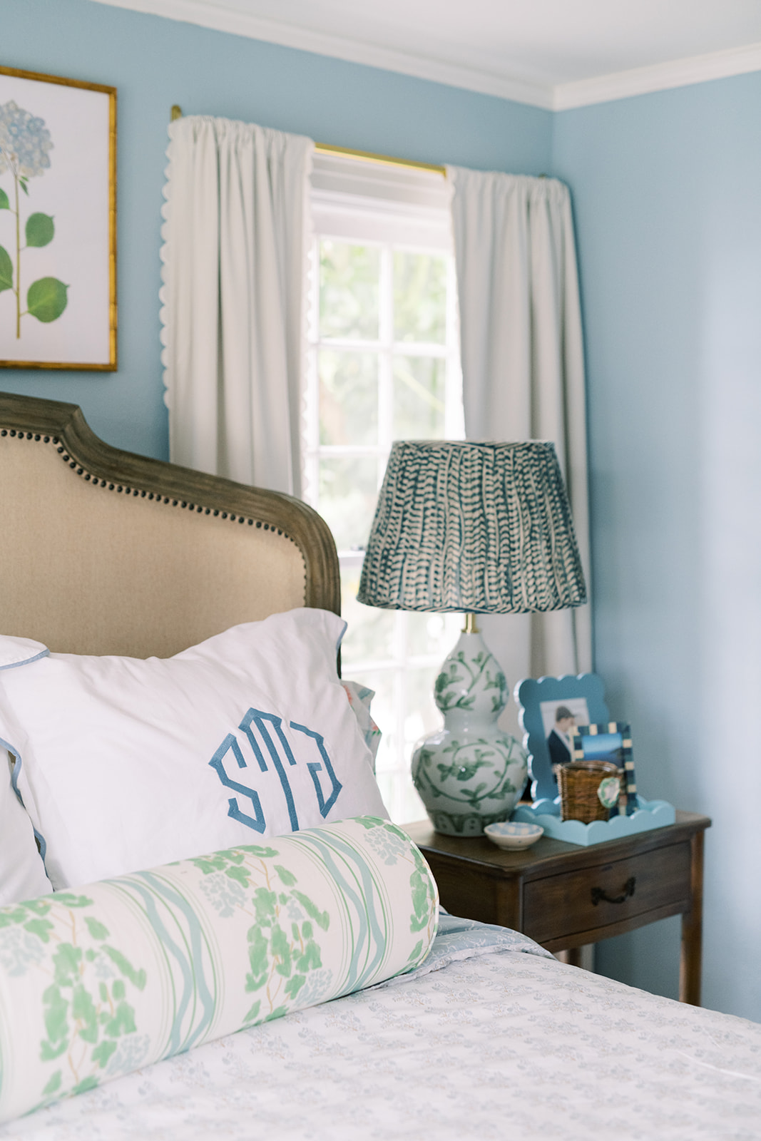 soft blue bedroom