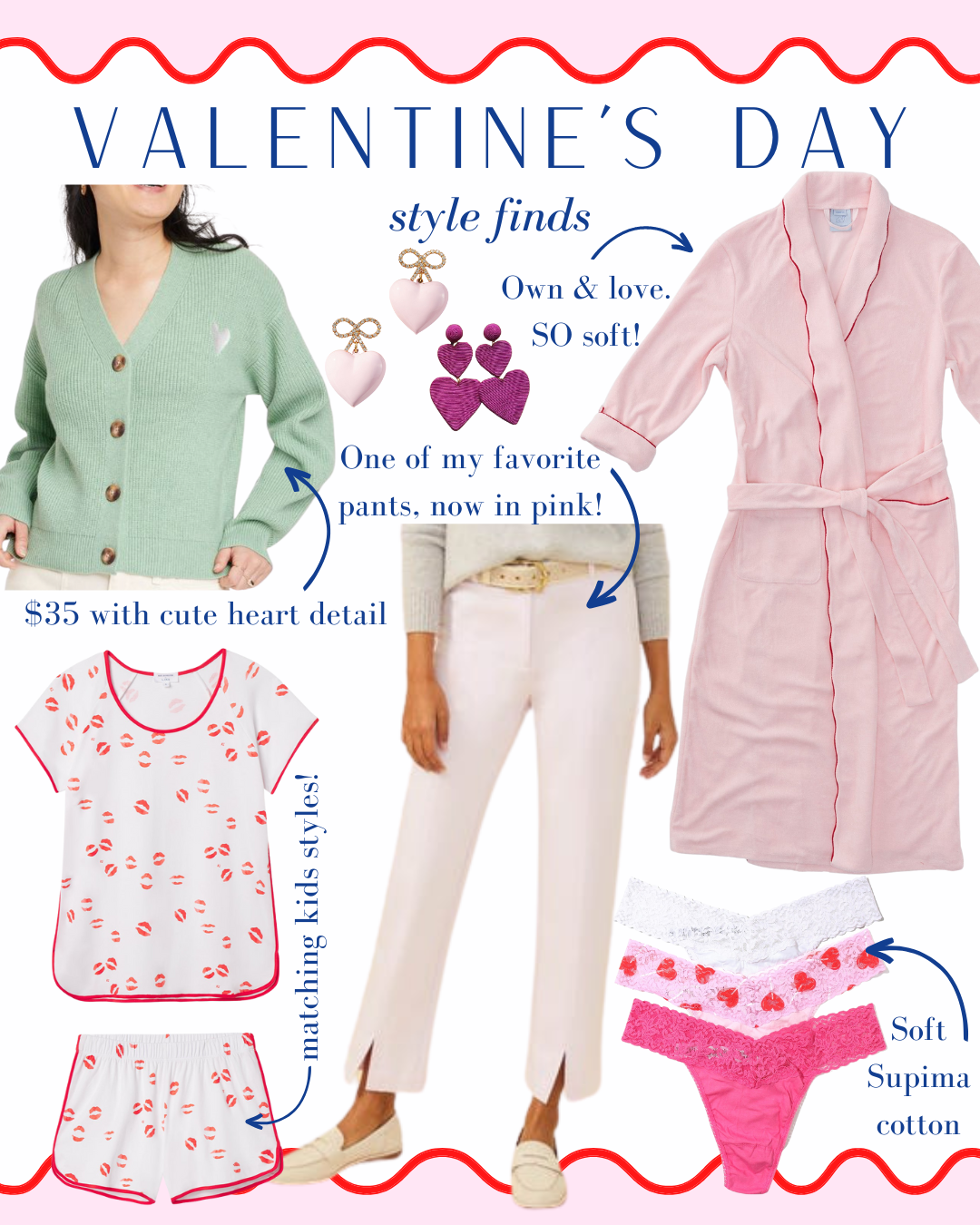Valentine's Day gifts for her, Valentine's Day gifts for the family, Valentine's Day-themed clothing, Valentine's Day clothing for women, heart pajamas, Valentine's Day pjs for women, Valentine's Day sweater