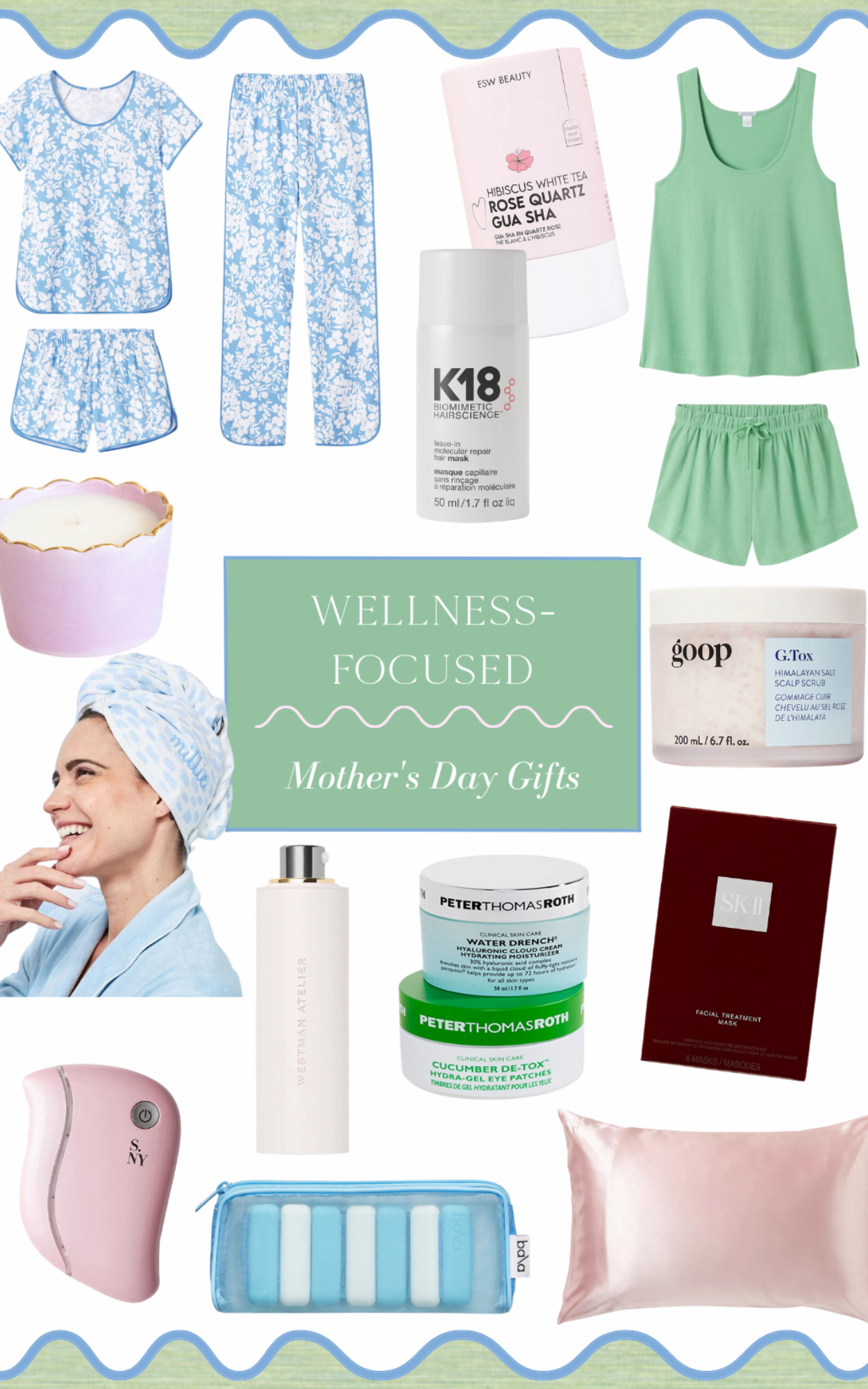 wellness gifts, wellness gift ideas, gift ideas for moms, relaxation gifts, relaxing Mother's Day gifts, luxury Mother's Day gifts