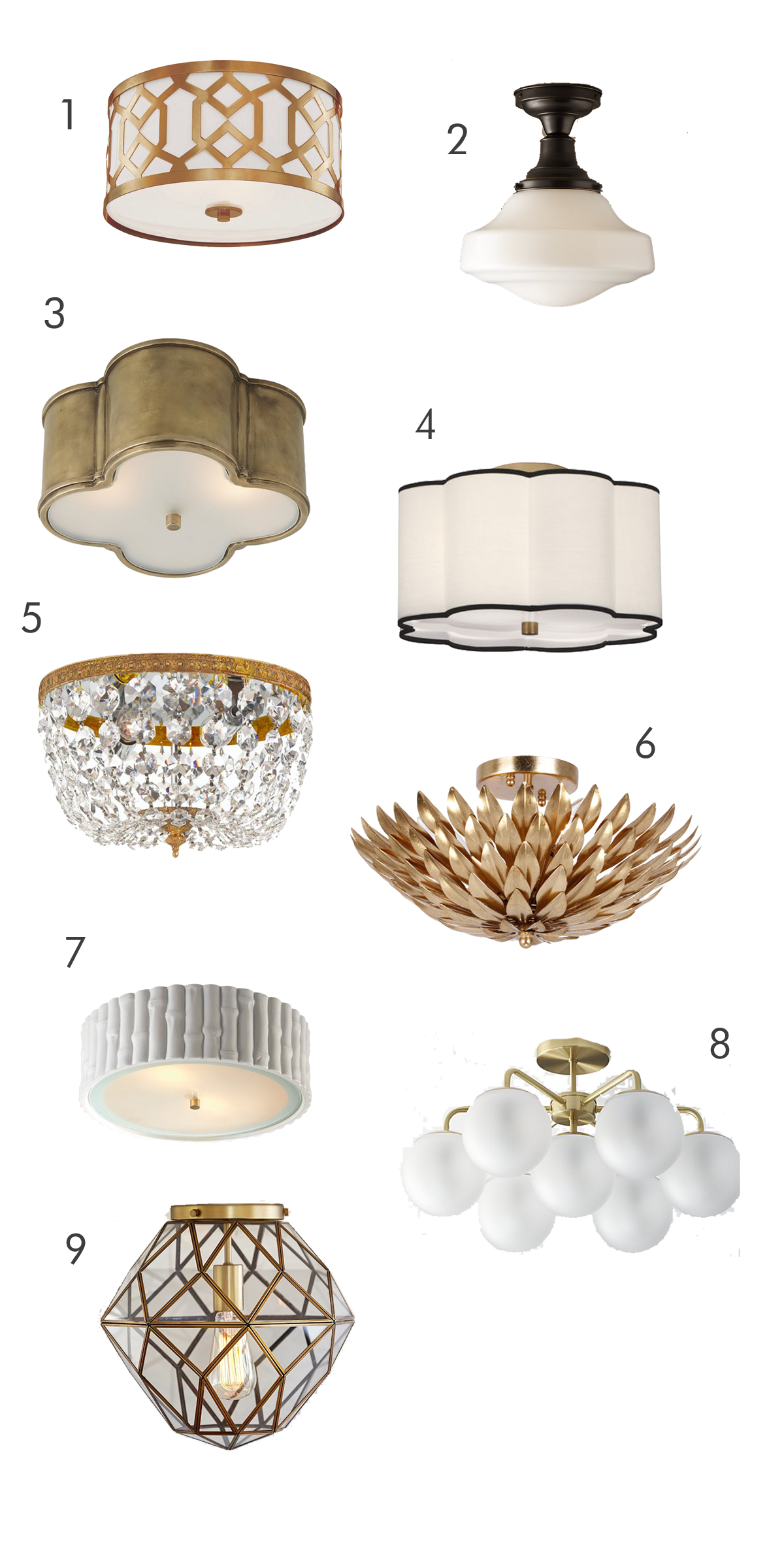 attractive flush mount lighting