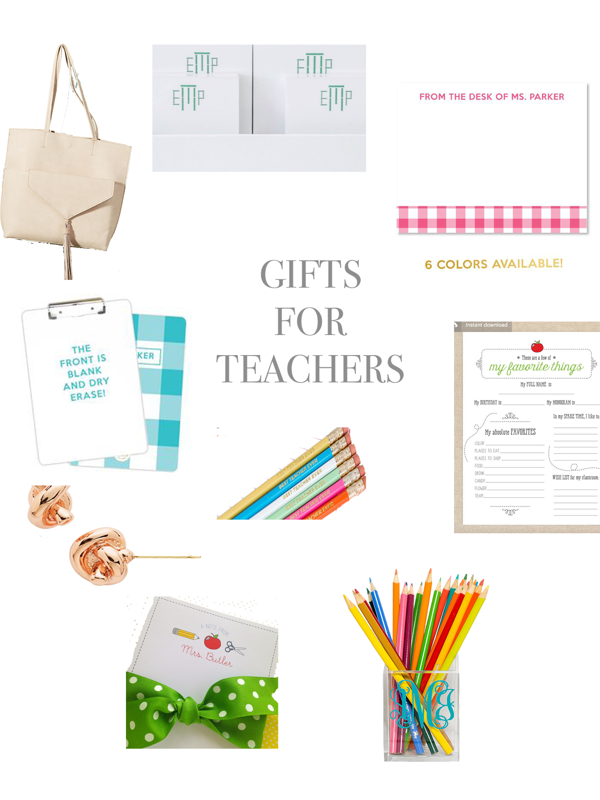 Colorful Teacher Gift Idea