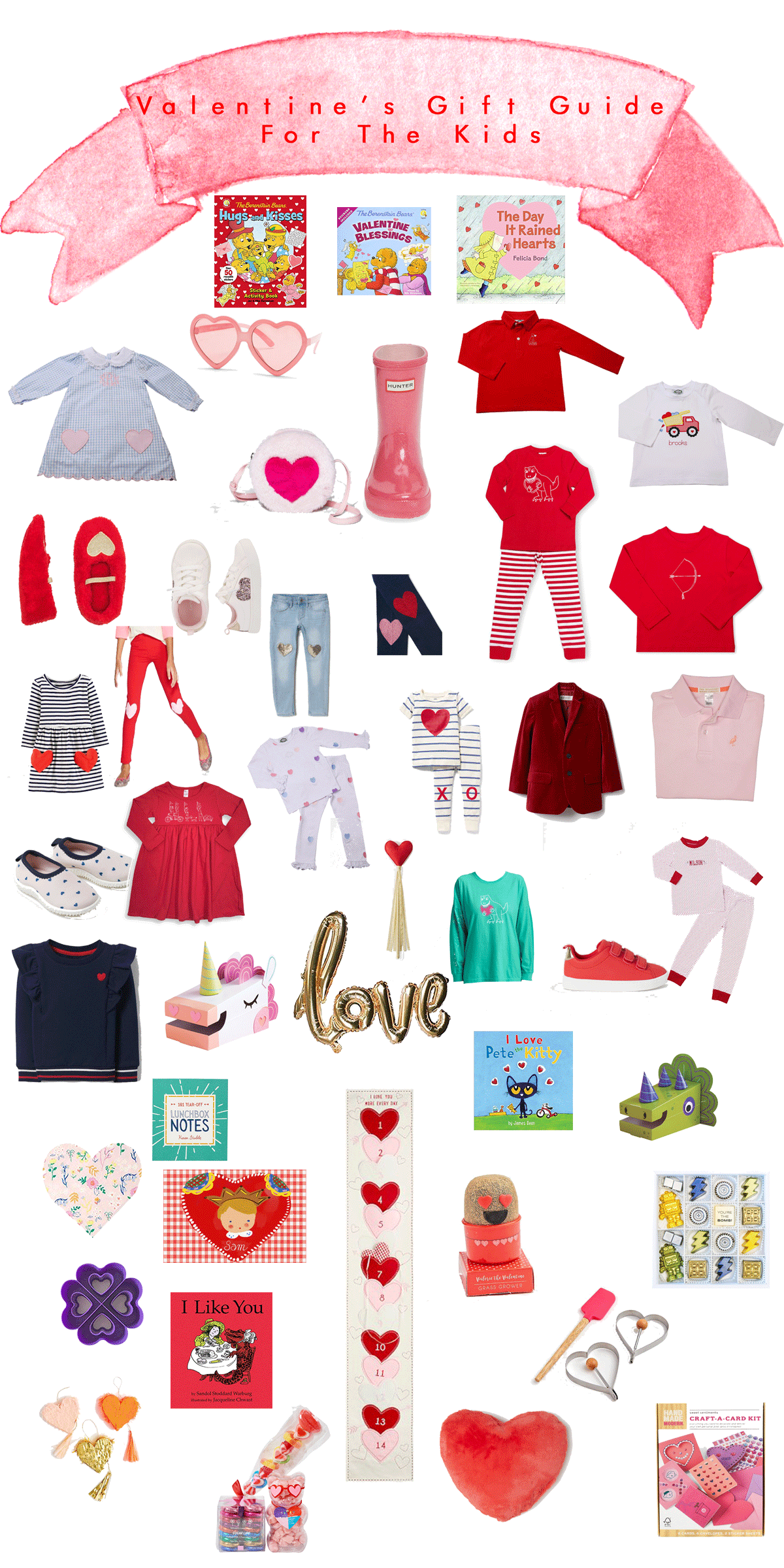 valentine's gift ideas for kids / clothes, toys