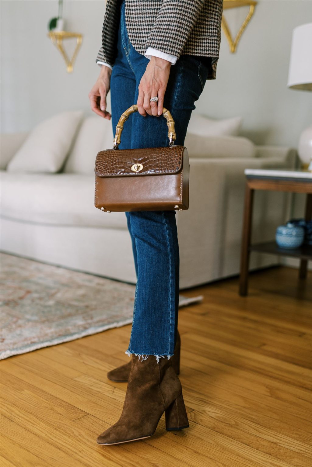 3 looks, one pair of J.McLaughlin Jeans Sarah Tucker