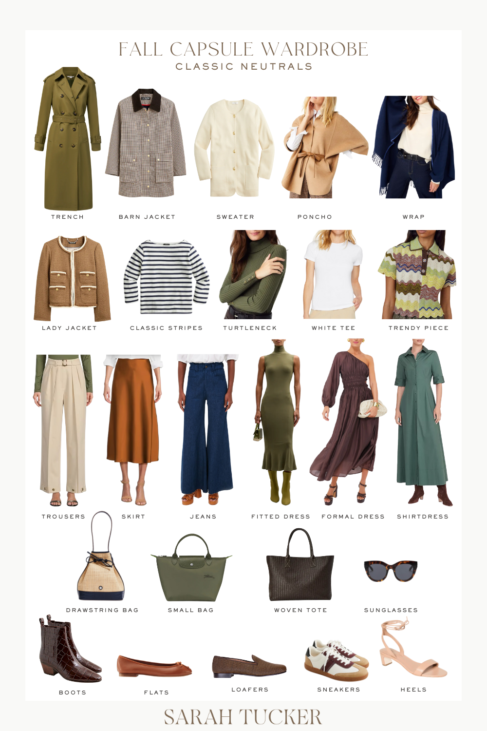 Classic Fall Capsule Wardrobe 2023 - Sarah Tucker