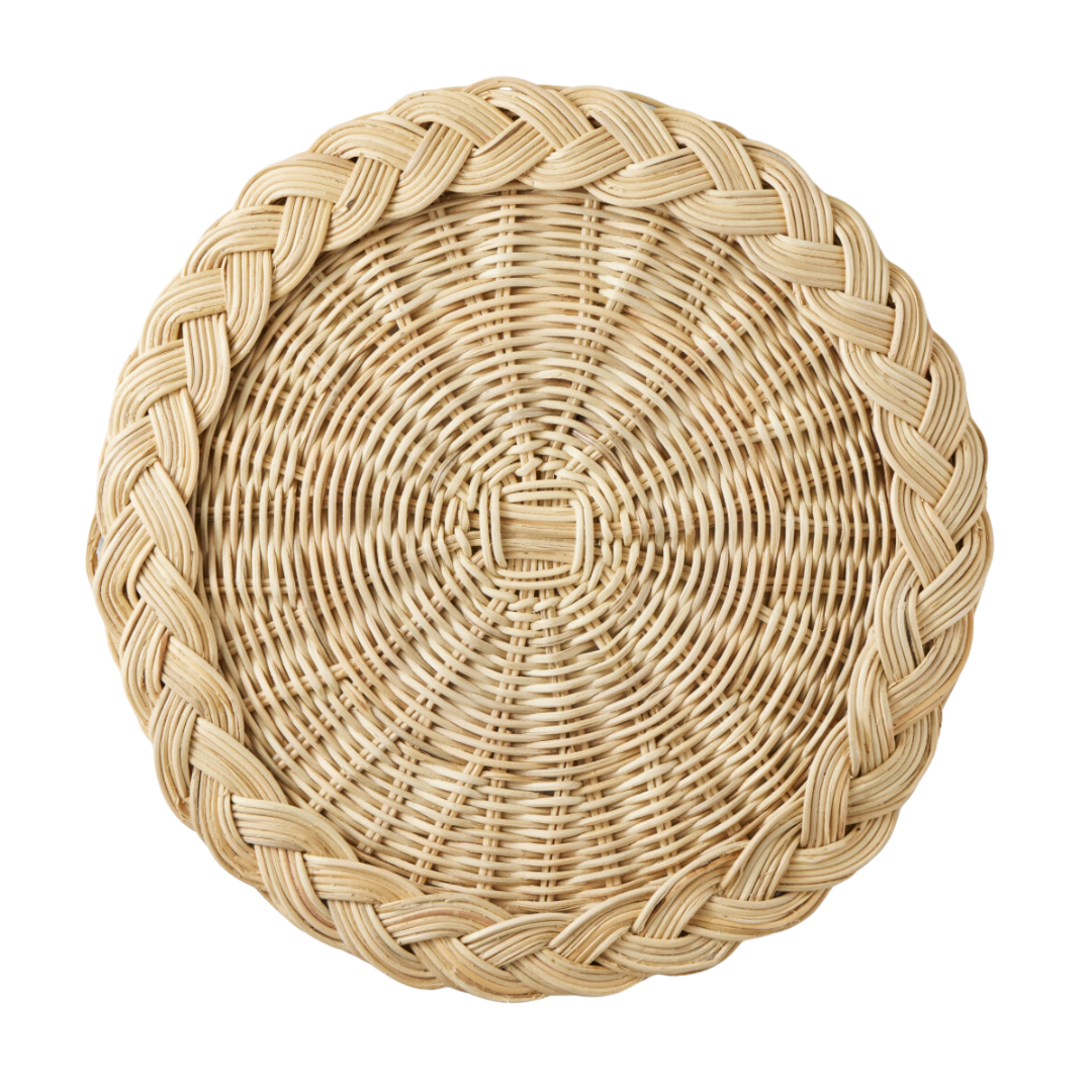 braided woven charger plate, springtime plates charger plate
