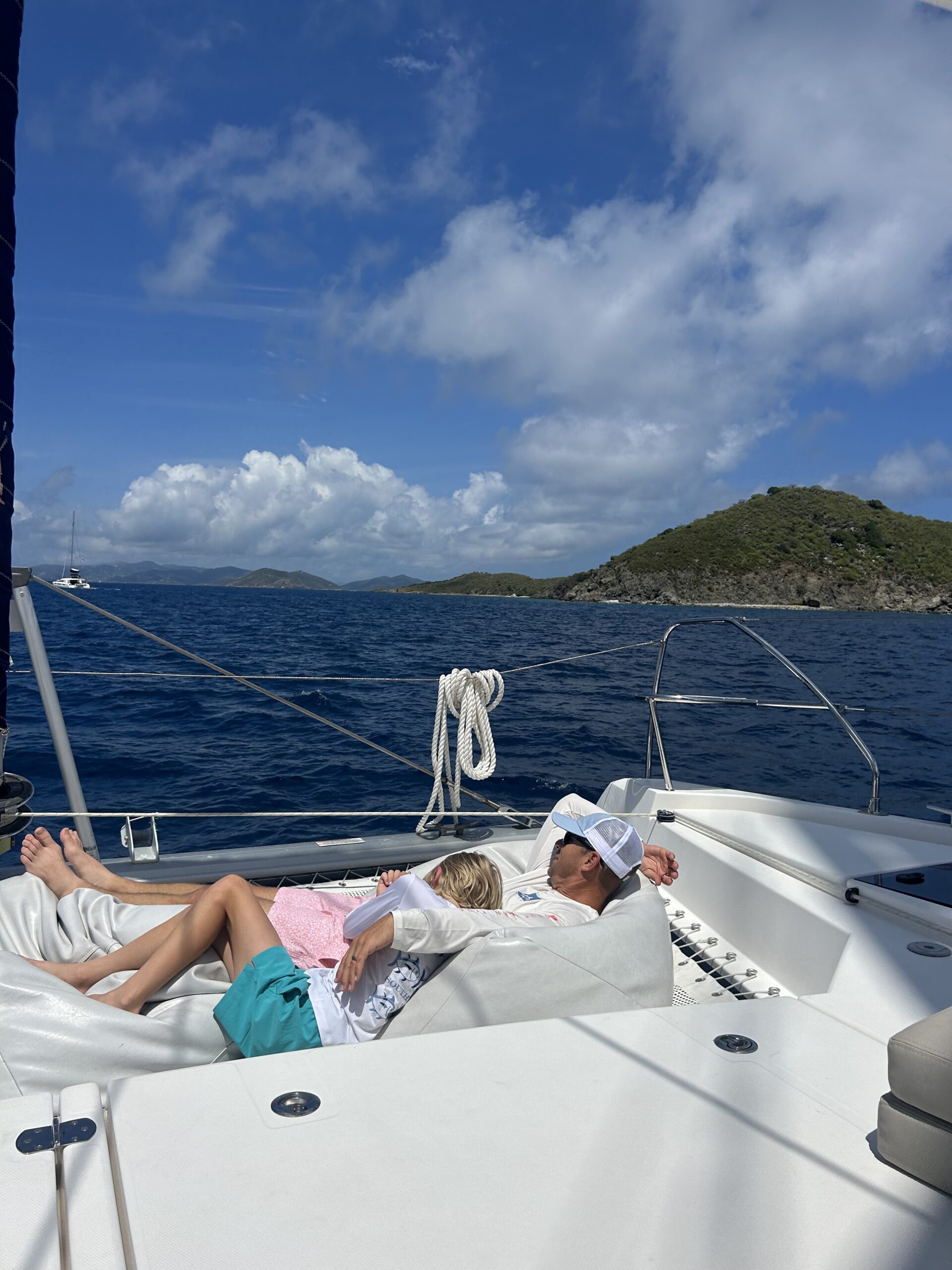 family trip sailing the BVI, British Virgin Islands sailing