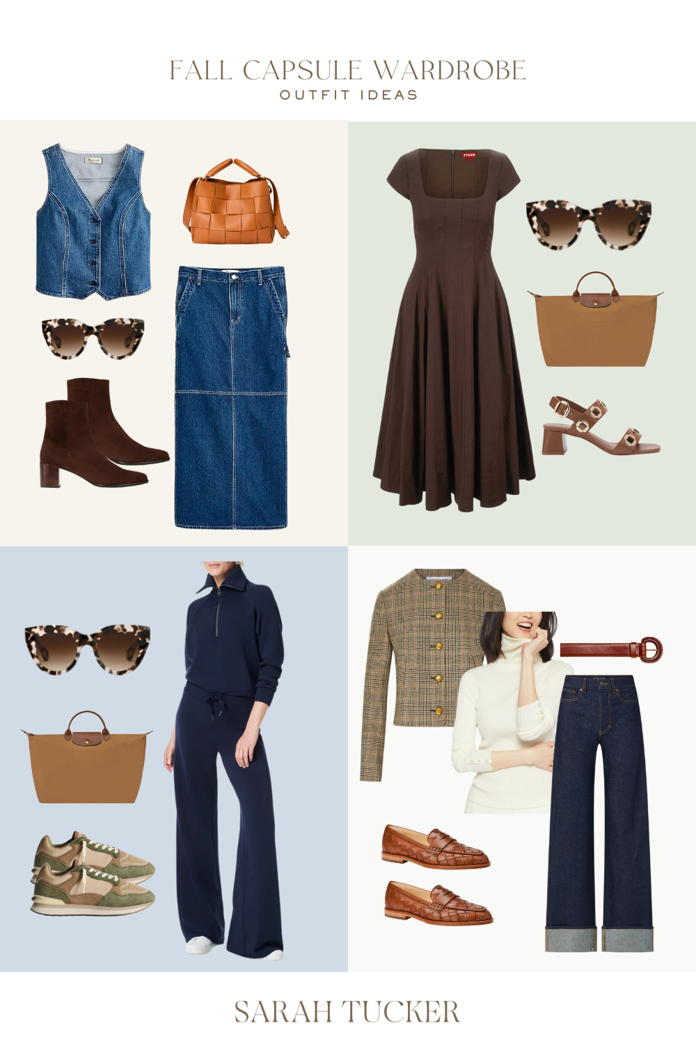 fall capsule clothing, easy capsule wardrobe, chic fall capsule wardrobe