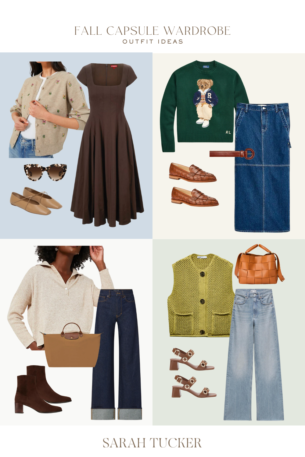 fall capsule wardrobe for moms, autumn capsule wardrobe, fall capsule clothing